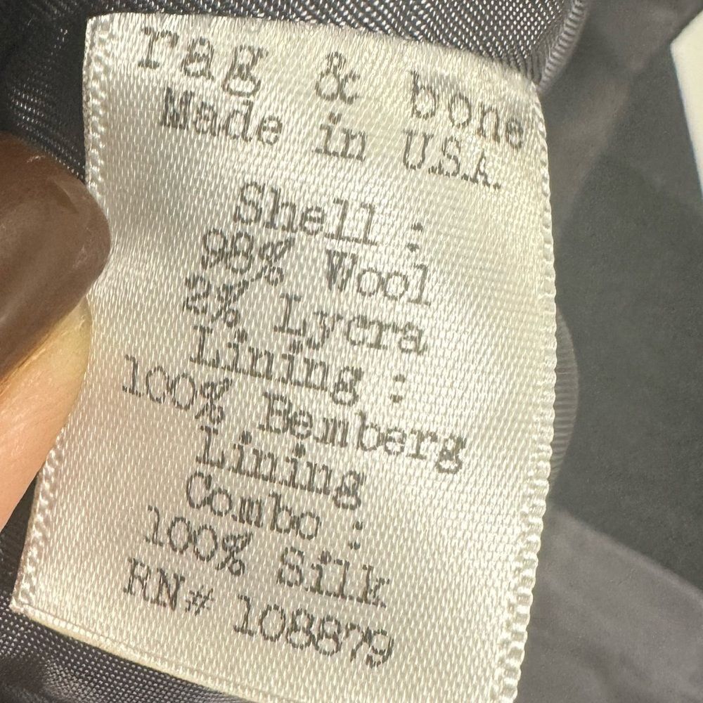 Rag & Bone Tuxedo Blazer In Charcoal Black - image 4